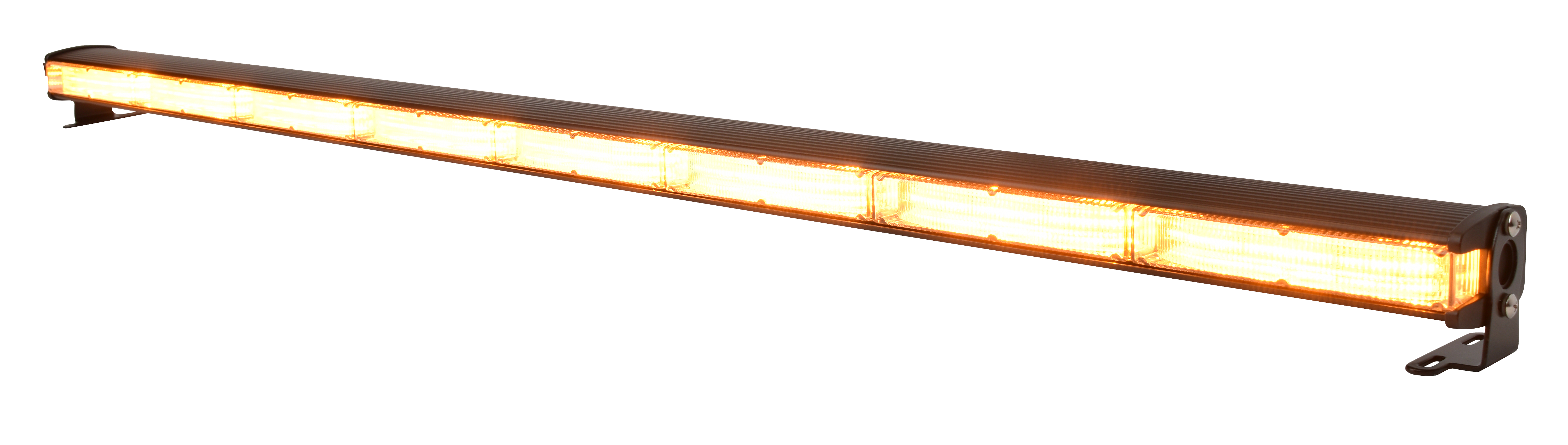Warnleuchtenleiste „Warning“ mit 8 Leuchten à 9 zweifarbigen LEDs (orange/blau), 1070 mm, 12/24 V